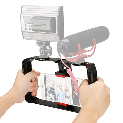 Ulanzi U-Rig Pro 3 Shoe Handheld Smartphone Video Rig Film Making Vlogging Recording Case Bracket Stabilizer Compatible with iPhone Samsung all Phones