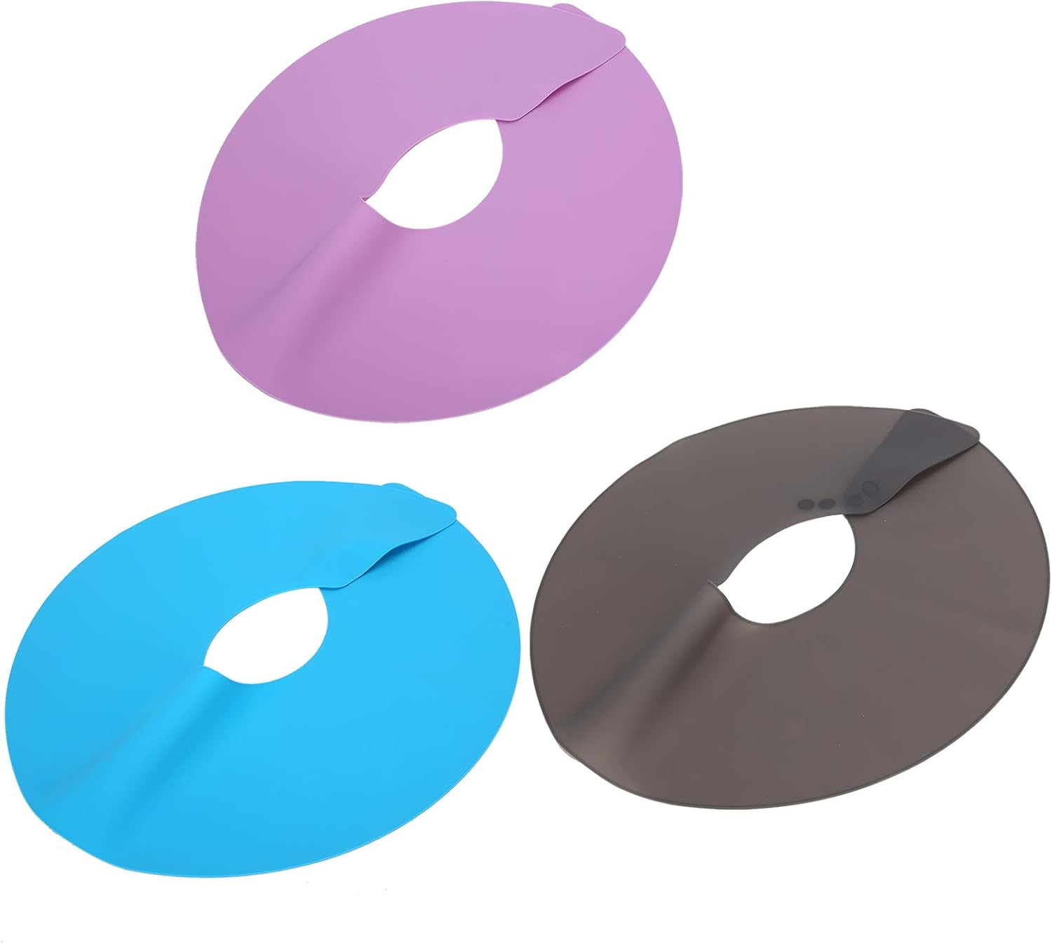 Hair Salon Stylist Cutting Collar Black Silicone Neck Wrap Guard for Haircut Hair Dye, Hair Cutting Cape Hair Coloring Hairdresser Stylist Dyeing Shawl(#3)