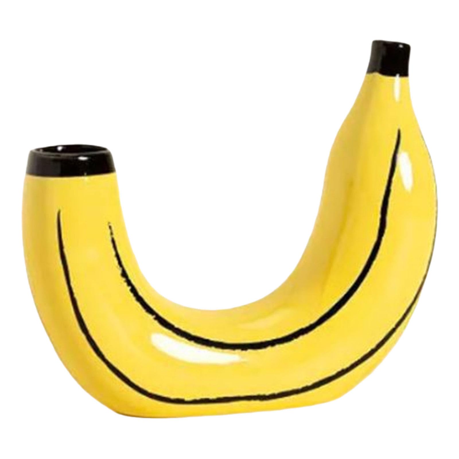 Sbshiouu Color 1 Unique Banana Shape Resins Vases Home Decors For Living Room Dining Table Centerpieces Flower Arrangements