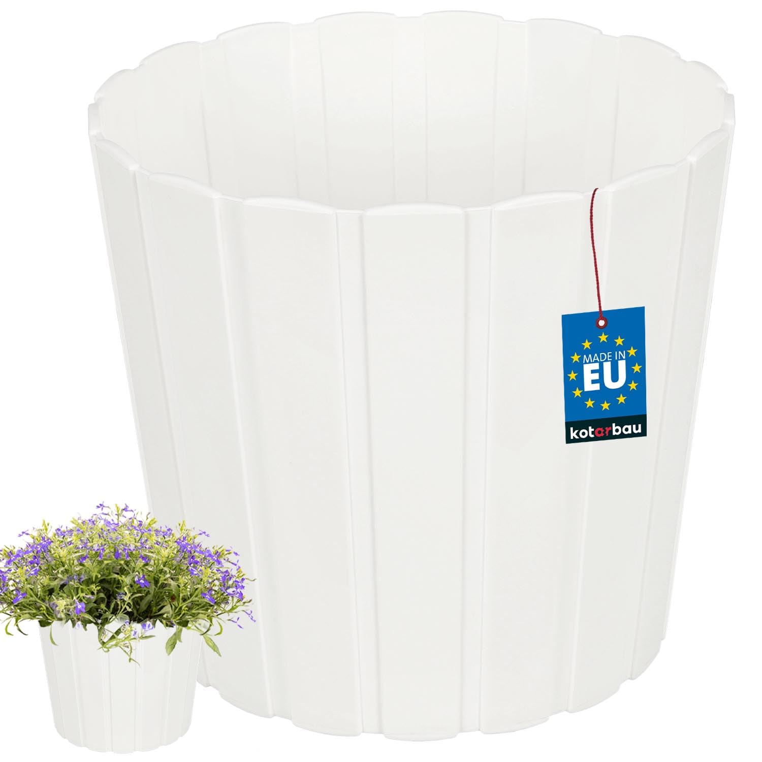 blumenkasten balkon montieren Balkonkasten aus Bambusleisten – Natürlicher Blumenkasten Balkon –  Bambusbasis main image 1