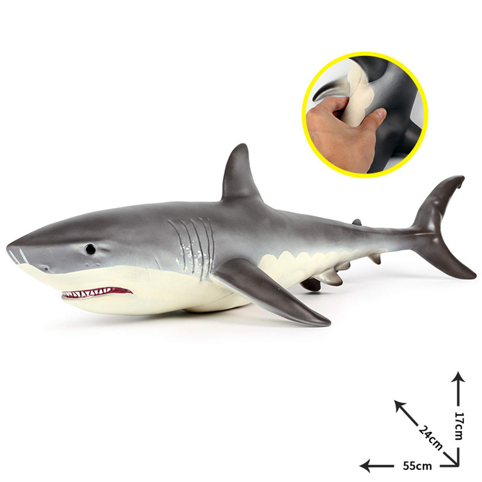 Amazon | Eden Toys ホホジロザメ サメ 魚類 動物 野生動物 海洋