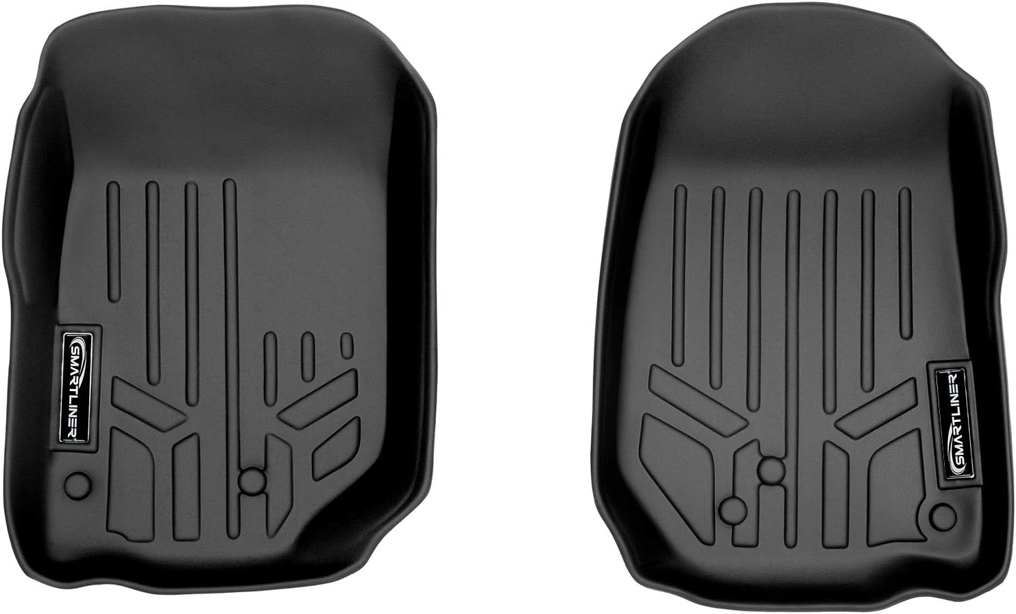 MAXLINER Floor Mats 1st Row Liner Set for 2007-2010 Jeep Wrangler