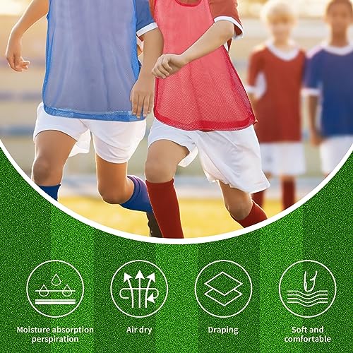 image for Adorox Teens Scrimmage Practice Jerseys Team Pinnies Sports Vest Socce