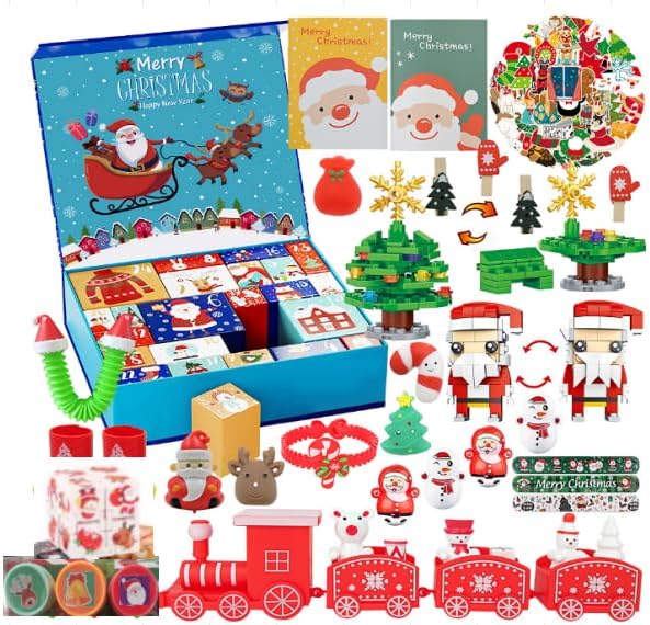 Advent Calendar 202324 Days of Surprises Fidget Toys Bulk Christmas