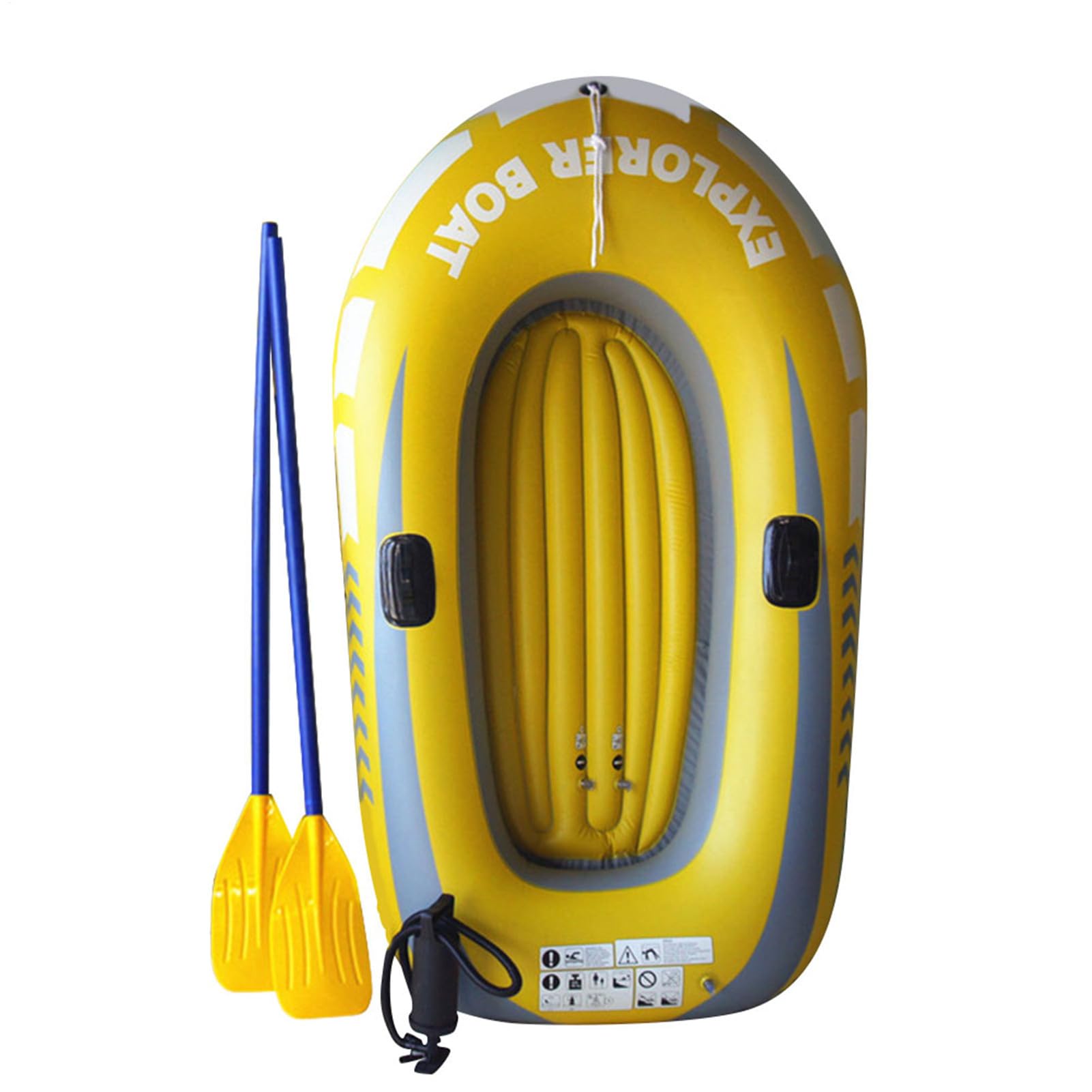 Barco inflable - kayak inflable individual | Kayak inflable para 2 personas | Kayak inflable de doble PVC de verano | Plegable plegable portátil para pesca al aire libre Drifting Water Sports