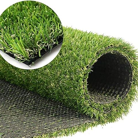 GL Artificial Grass Turf Customized Sizes, Artificial Lawn for Dogs, 20MM Thick Faux Grass, Synthetic Outdoor Indoor Rug Area 2FTX6FT(12 Square FT) Cover