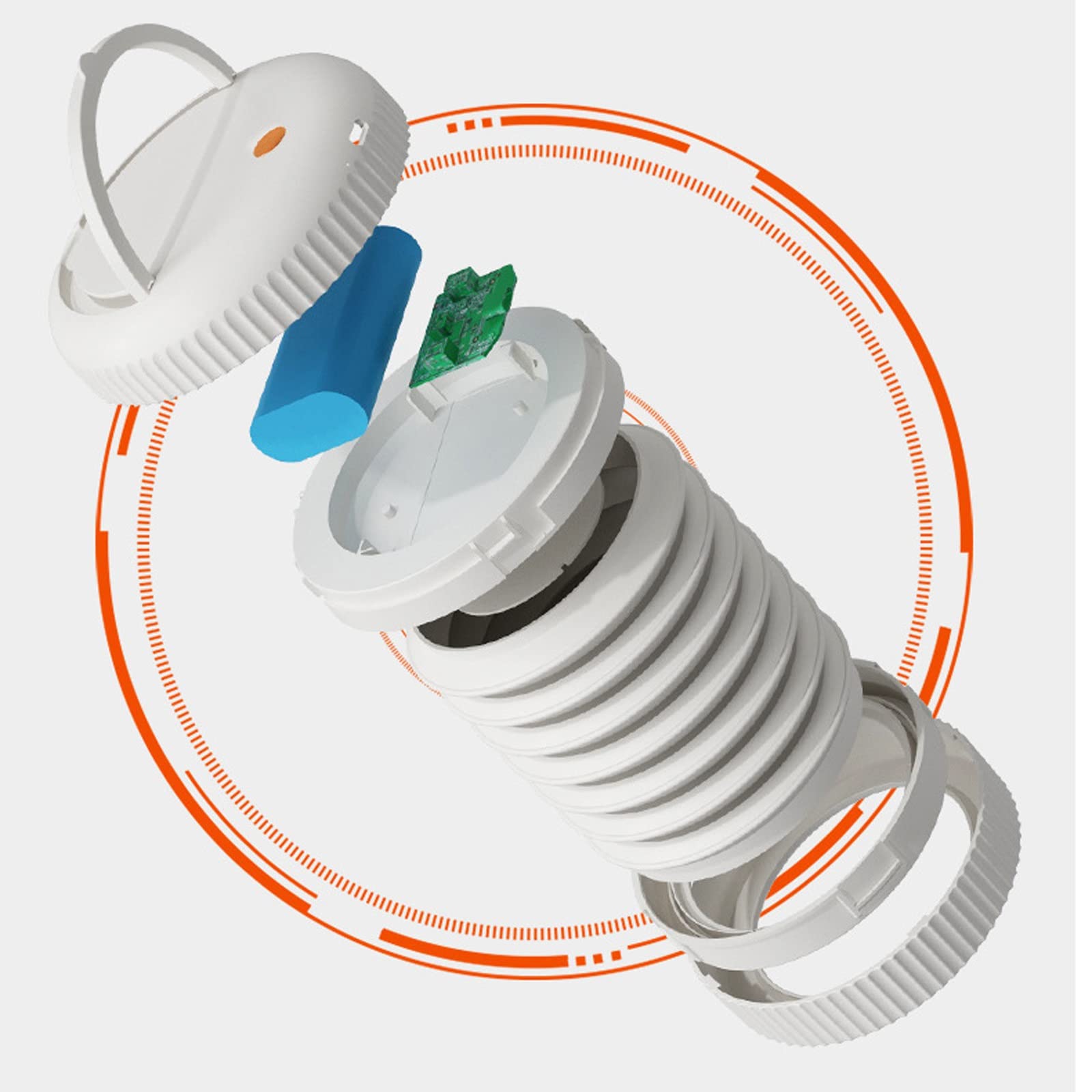 Oświetlenie zewnętrzne LED, Składana lampa latarnia do przechowywania kreatywne ładowanie magnetyczne podróżowanie kemping oświetlenie namiot lampa(White)