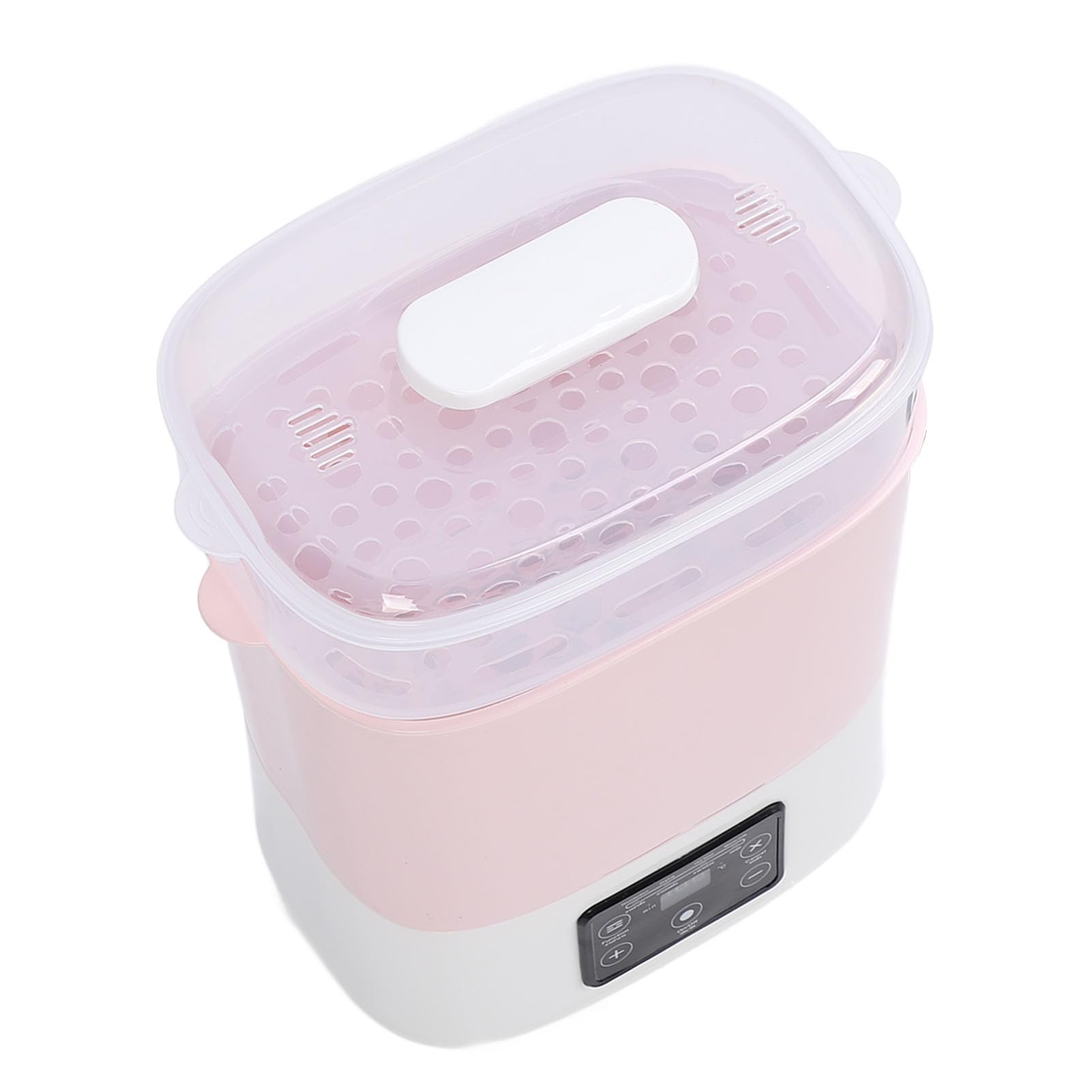 Máquina Combinada de Secado de Biberones, Esterilizador y Calentador con Tecnología de Flujo de Aire Caliente, Pantalla LED, Apagado Automático para Artículos de bebé, Rosa