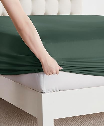 Vista 57 de Clara Clark - Juego de sábanas de la serie 1800 Premier, 4 piezas, juego de cama, sábanas con mucha caída, resiste arrugas, la decoloración
