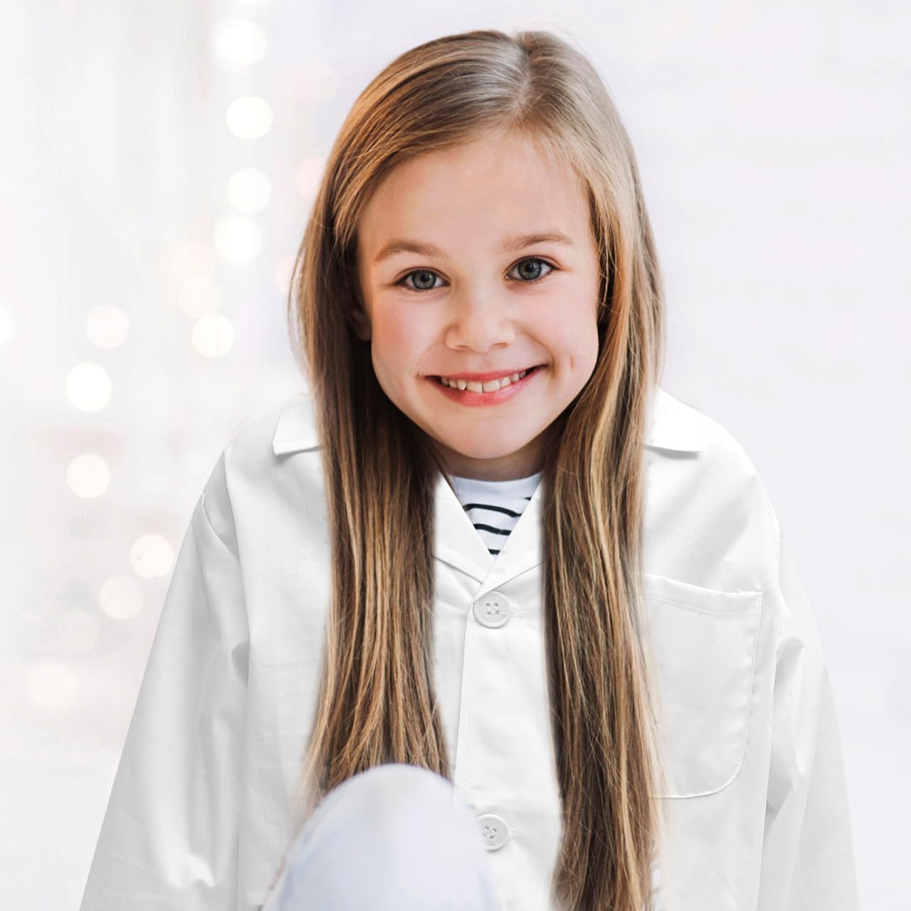 POPETPOP Lot de 10 blouses de laboratoire pour enfant - Blanc