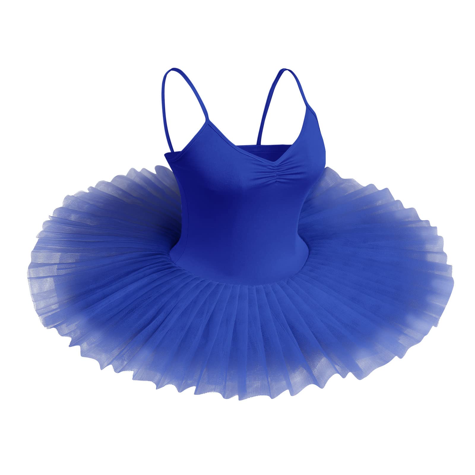 ABEHIK Robe de Ballet Tutu Danse Classique Femme sans Manche de Couleur Unie Robe de Ballet Costume Lac des Cygnes Robe Tutu de Danse Costume de Ballet Robe Poncho Robe Performance