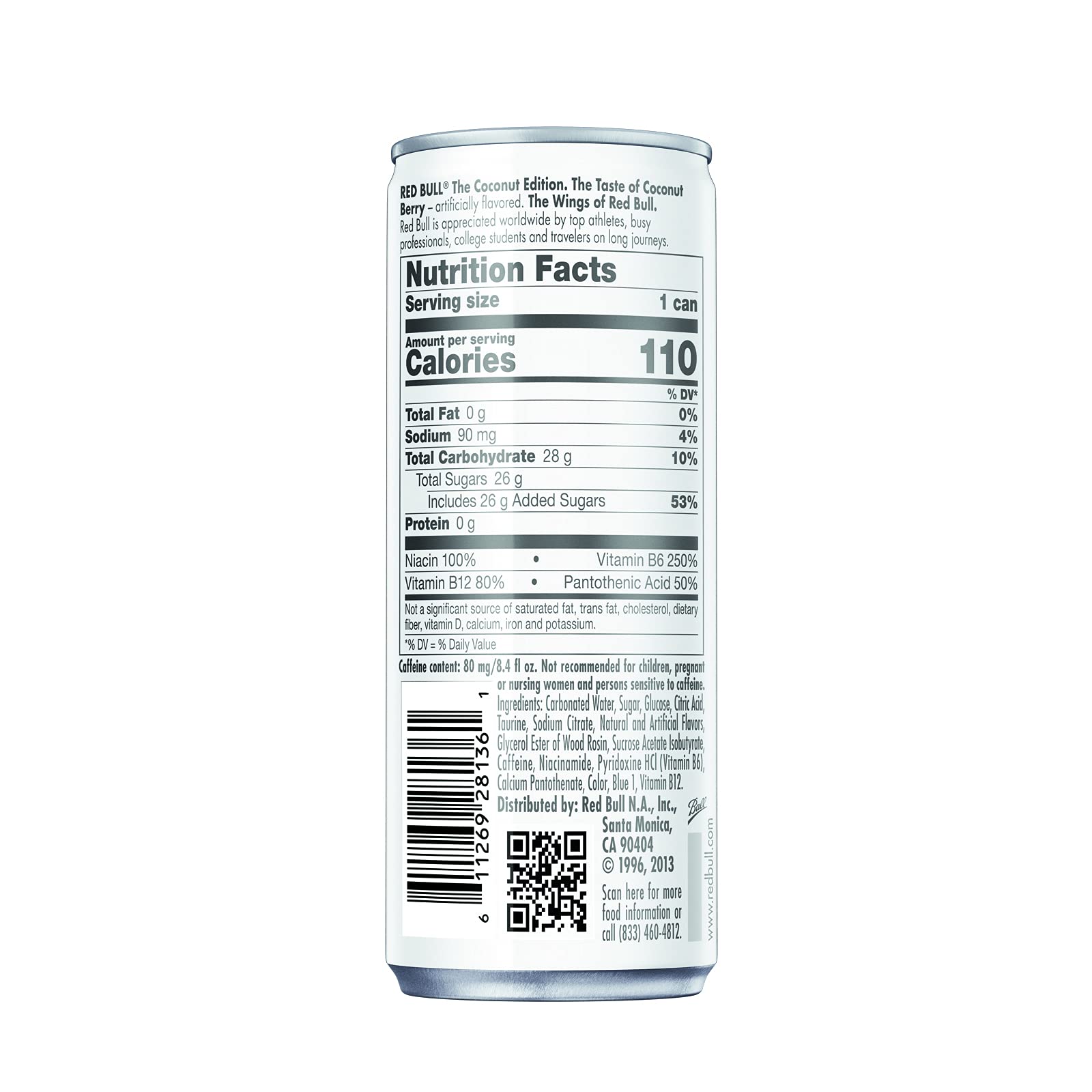 Red Bull Energy Drink, Coconut Berry, 8.4 Fl Oz