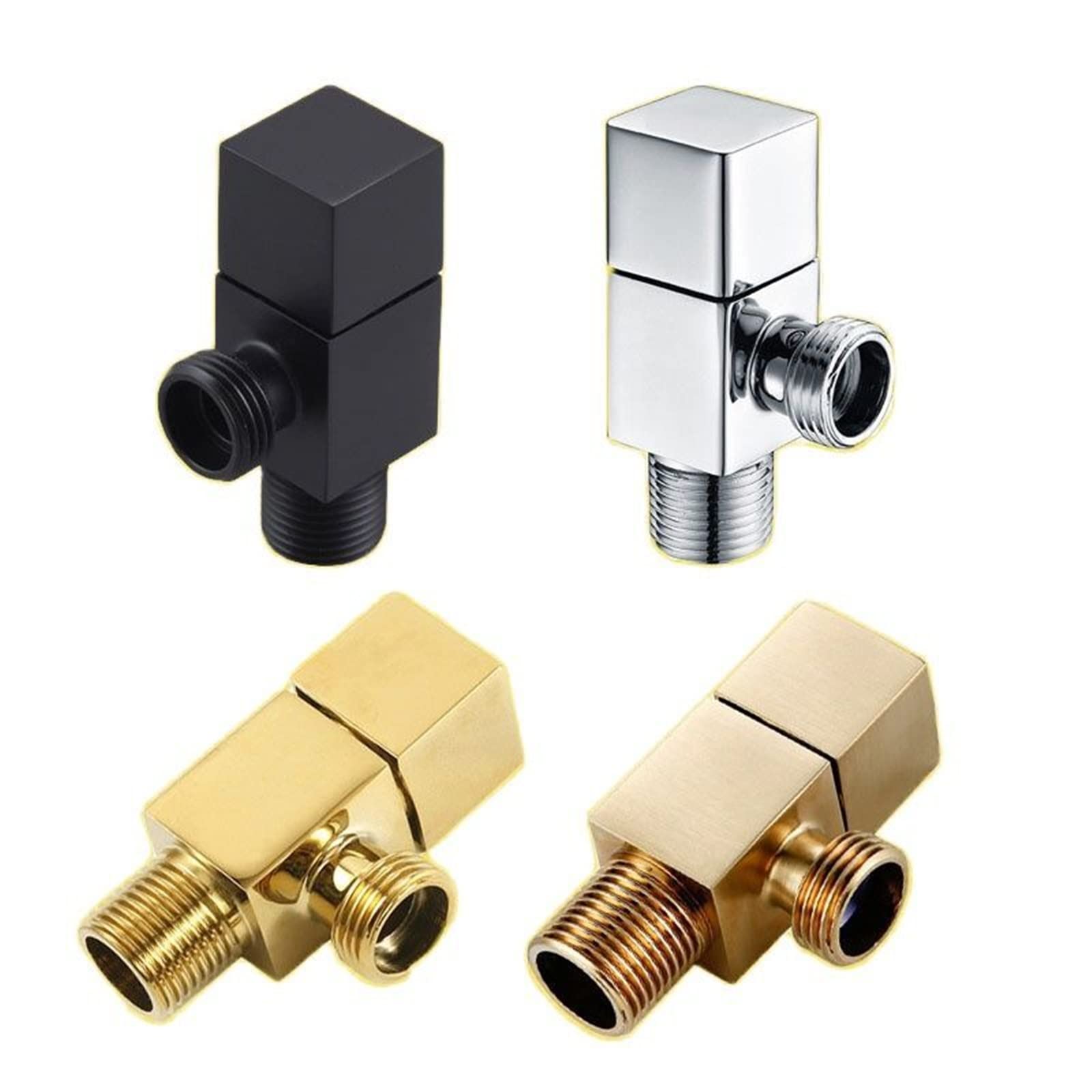 Desviador de agua de 3 vías G1/2 para renovar tu ducha con un elegante acabado dorado