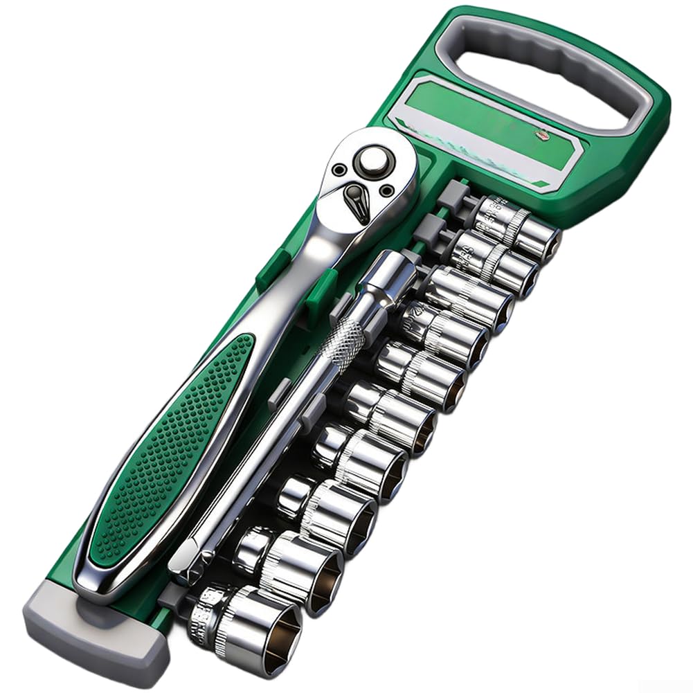 Set Chiavi a Cricchetto 72 Denti Acciaio Cromo Vanadio(G)