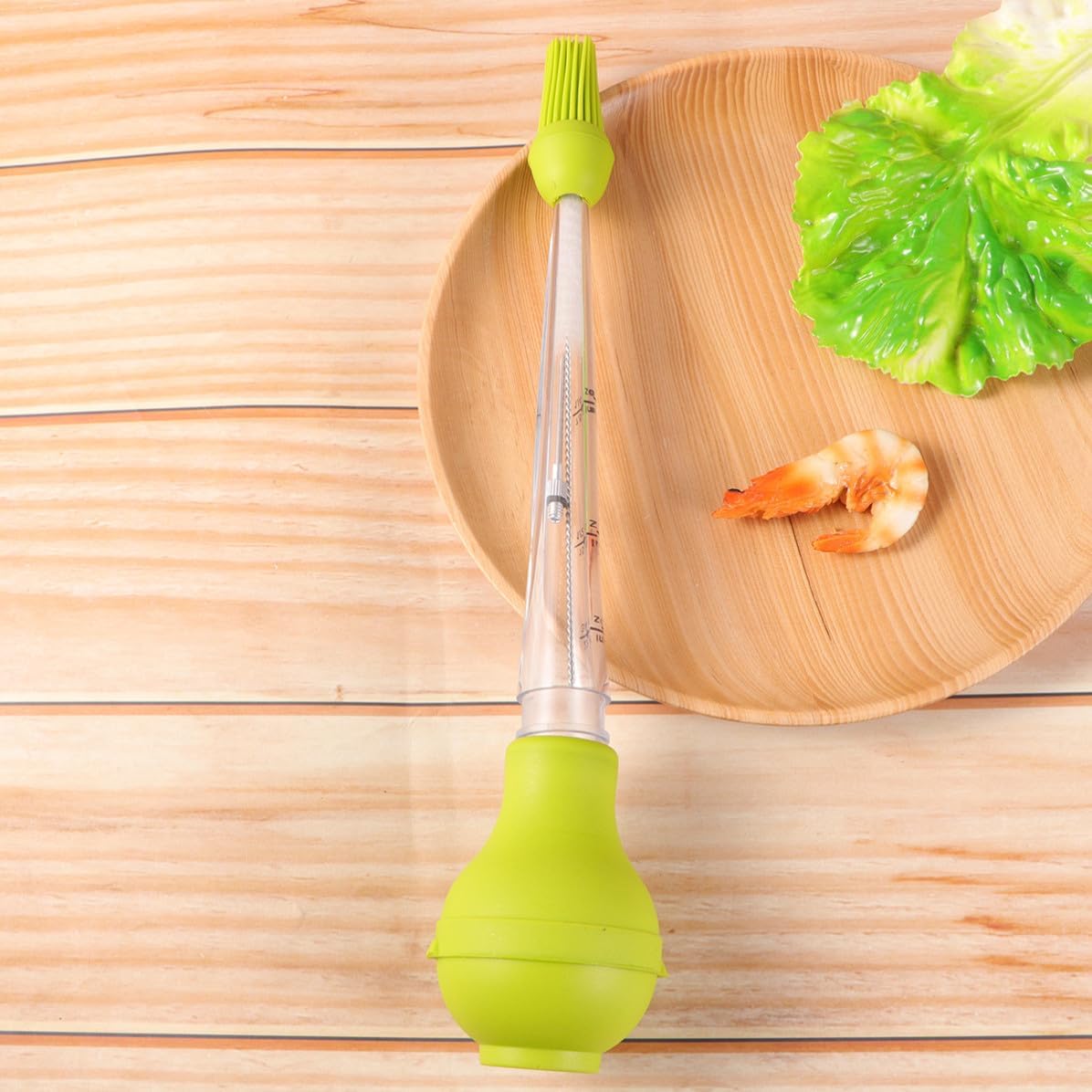 Turkey Seasoning Pump Silicone Kitchen Oil Dropper with Graduated Tube
