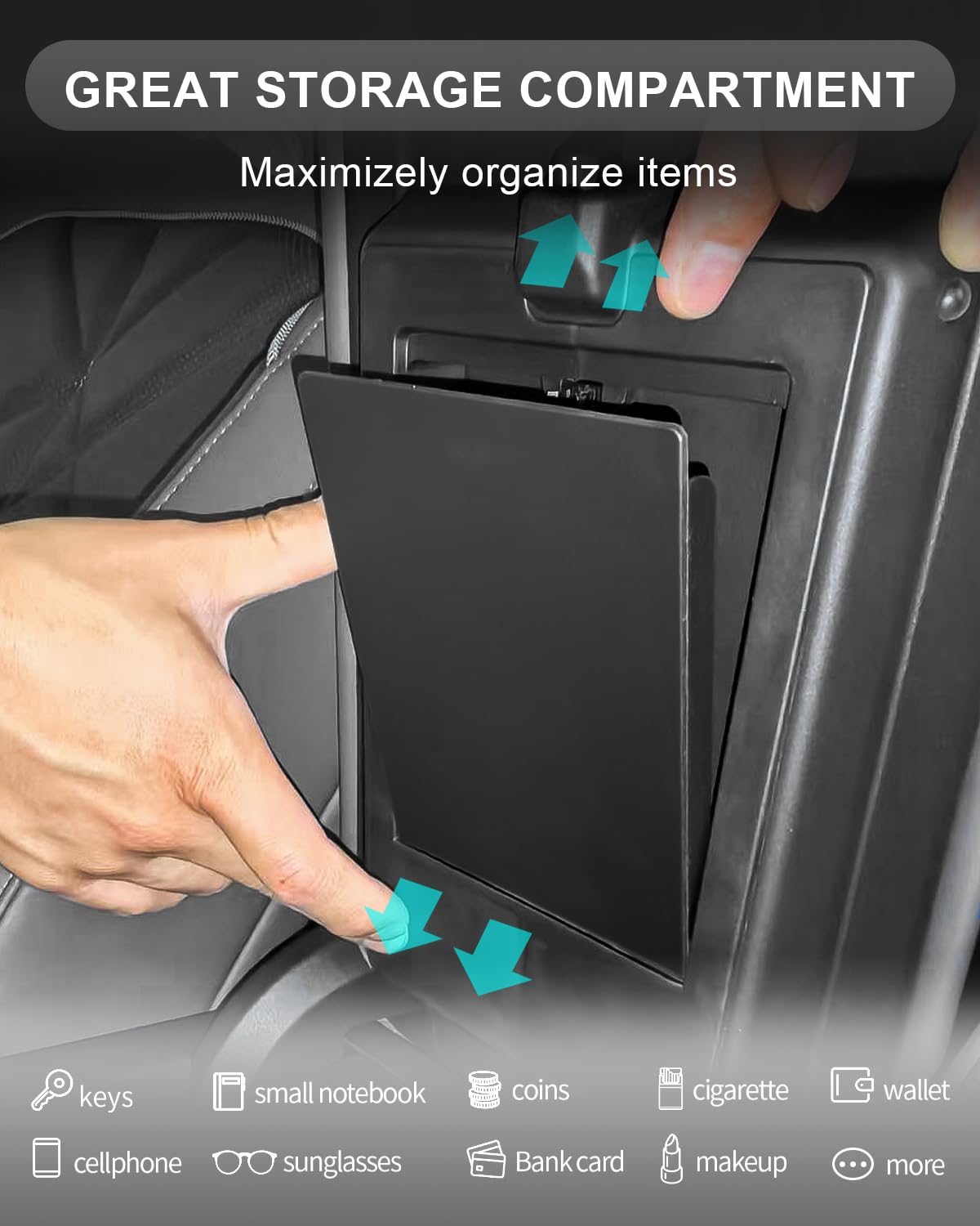 Organizzatore Vano Portaoggetti Per BMW X3 G45 2025-2026 - Scatola Bracciolo Centrale, Accessorio Auto - Foto 6