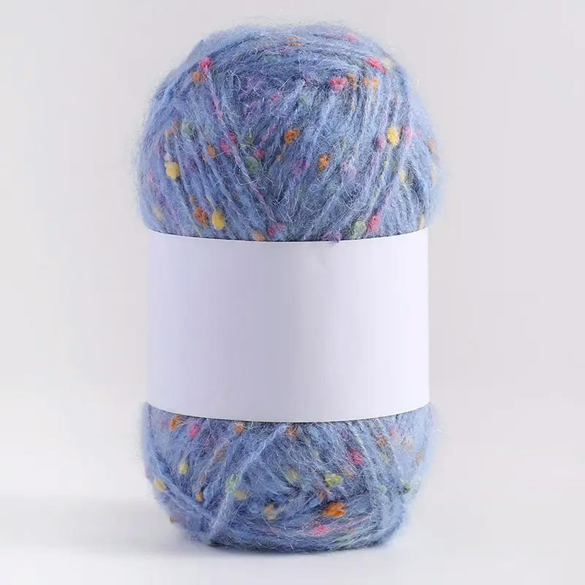 Hilo de Mohair de Lunares de Colores, 100 g/Set, para Tejer a Mano, Bufandas, Sombreros, Bolsos, Ropa, muñecas, Lana Polar, Suave y esponjosa.