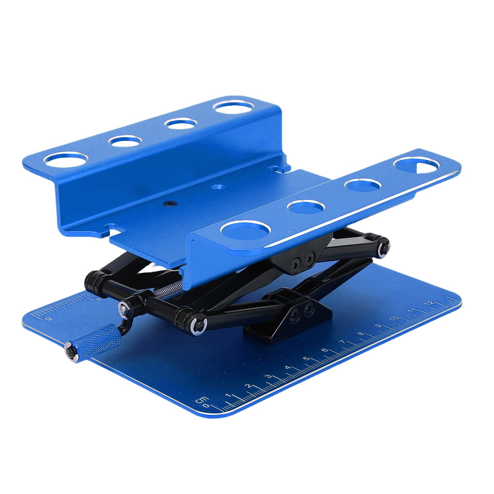 Bediffer Soporte de Reparación de Automóviles RC Estación de Trabajo Inferior con Elevación de Ajuste de Conveniente para Automóviles RC 1/8, Estructura de Manivela para Mantenimiento y Exhibición