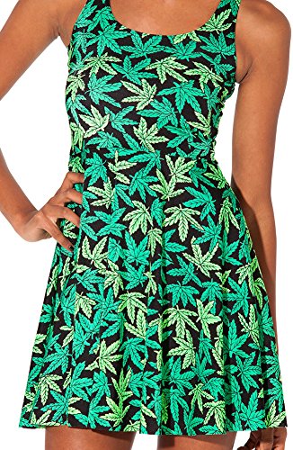 Image of Sister Amy Printed Elastic Sleeveless Shaping Breathable Camisole Skater Dress