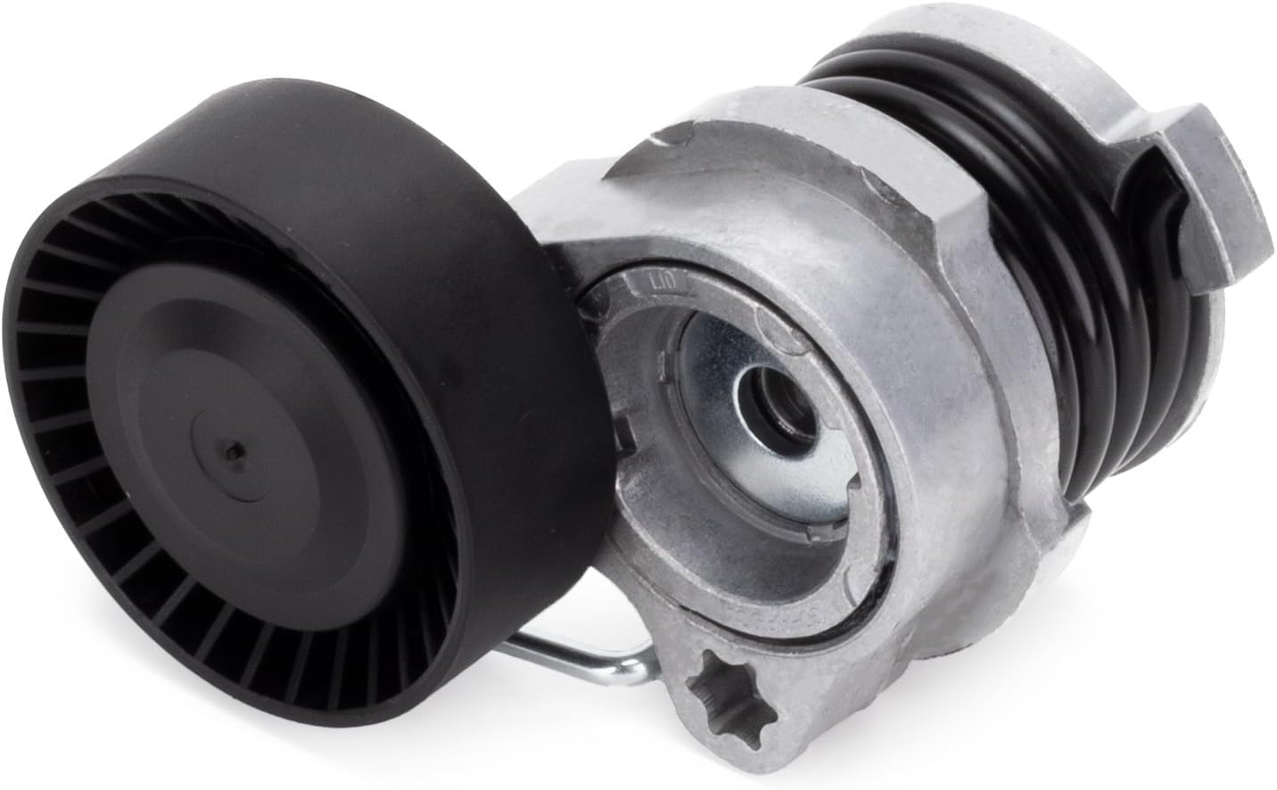 Belt Tensioner Assembly with Pulley Compatible with BMW 2004-2005 545i 550i 645Ci 650i 745i 745Li 750i 750Li 760i Alpina B7 X5, Replace# 11287505224, 11287549588