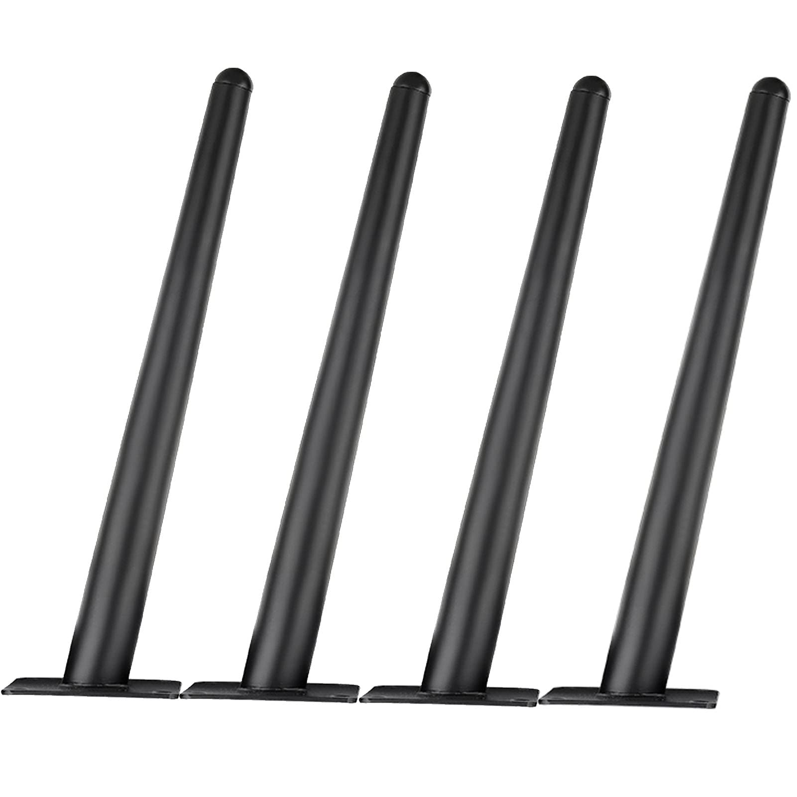 Lot de 4 pieds de canapé en métal – Pieds de meubles réglables en fer (12 cm / 4.7in) – Pieds de support coniques pour canapés, chaises, tables et armoires – Design durable et élégant