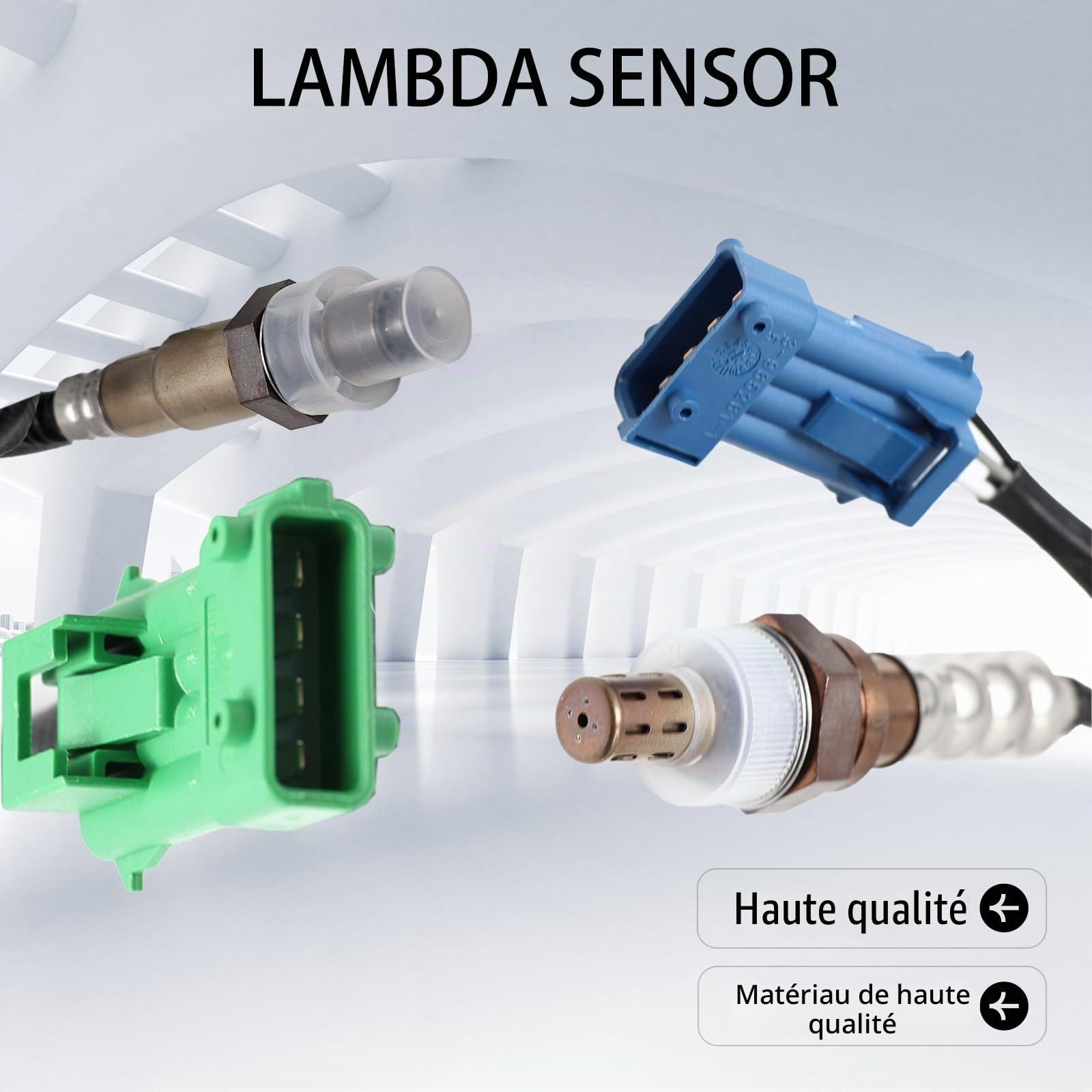 2 x sonde lambda 4-broches 96359782 pour Berlingo C2 C3 C4 C6 DS3 SAXO XSARA 206 207 208 3008 306 308 406 407 508 5008 1007 PARTNER 1628HN capteurs d'oxygène