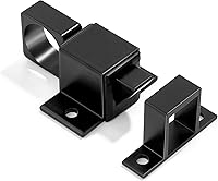 Vista 10 de 4 paquetes de pestillos de cierre automático para puertas, cerradura de puerta de resorte plateada, pestillo de seguridad de aleación de aluminio