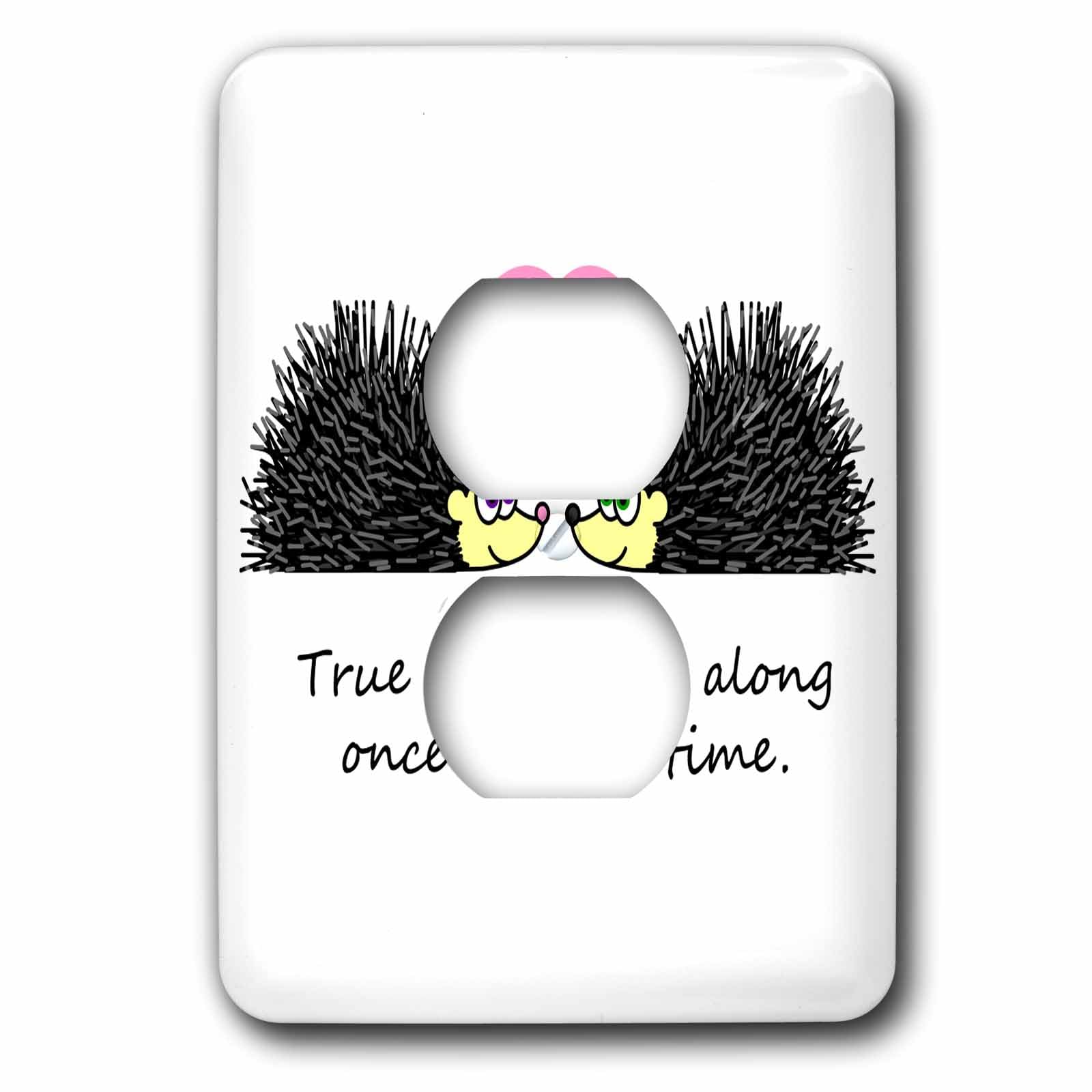 Hérisson Love Design plaque 2 prises pour égayer votre chambre