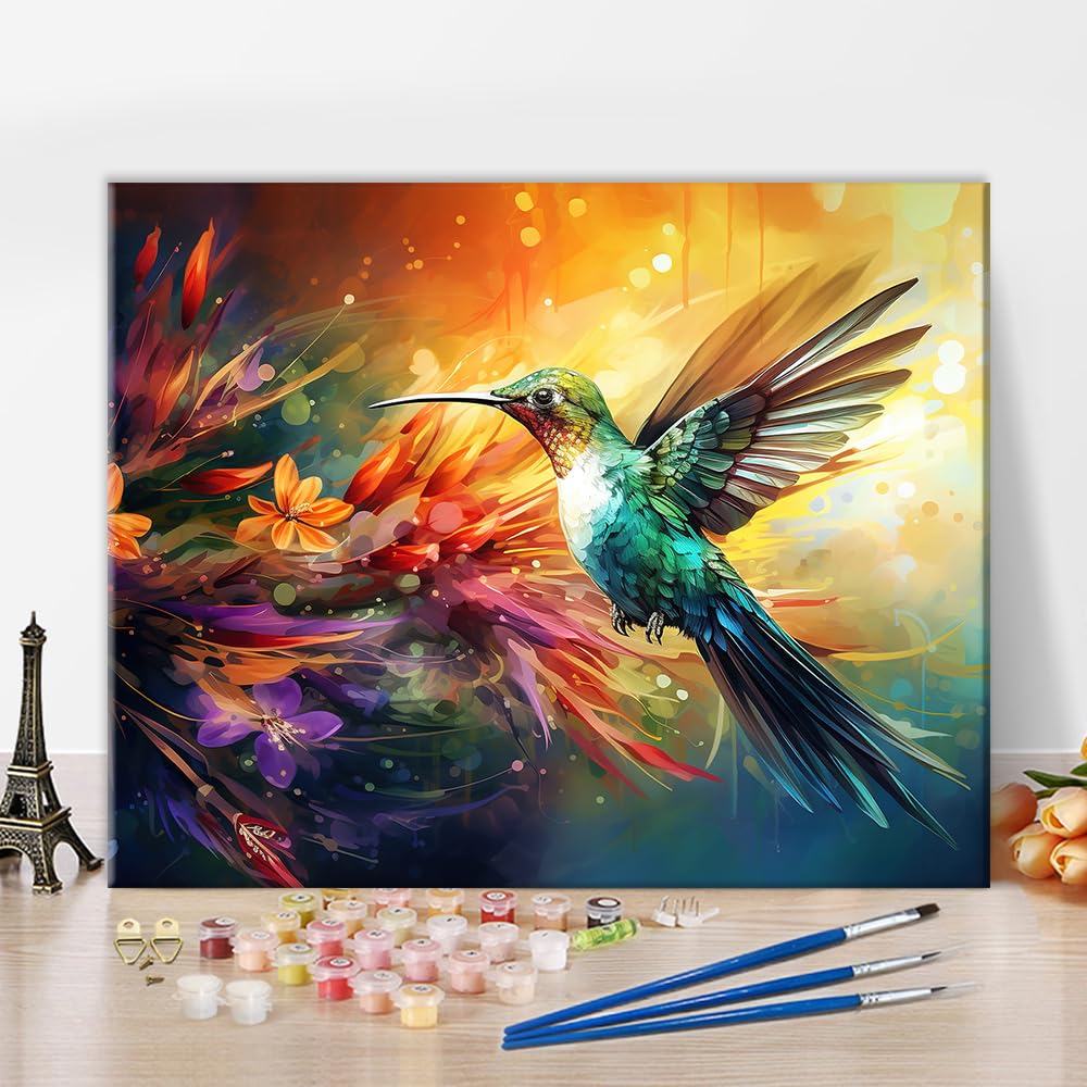 TISHIRON Pittura fai da te con i numeri, per adulti, animali