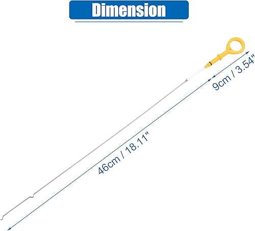 Miniatura 7 de X AUTOHAUX Varilla de medición de aceite de motor de nivel de líquido de aceite de motor para Toyota Yaris L LE SE 1.5L L4 - Gas 2013-2018