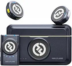 Sistema Microfone Lapela Duplo Hollyland Lark M2 Wireless para Câmeras e Filmadoras