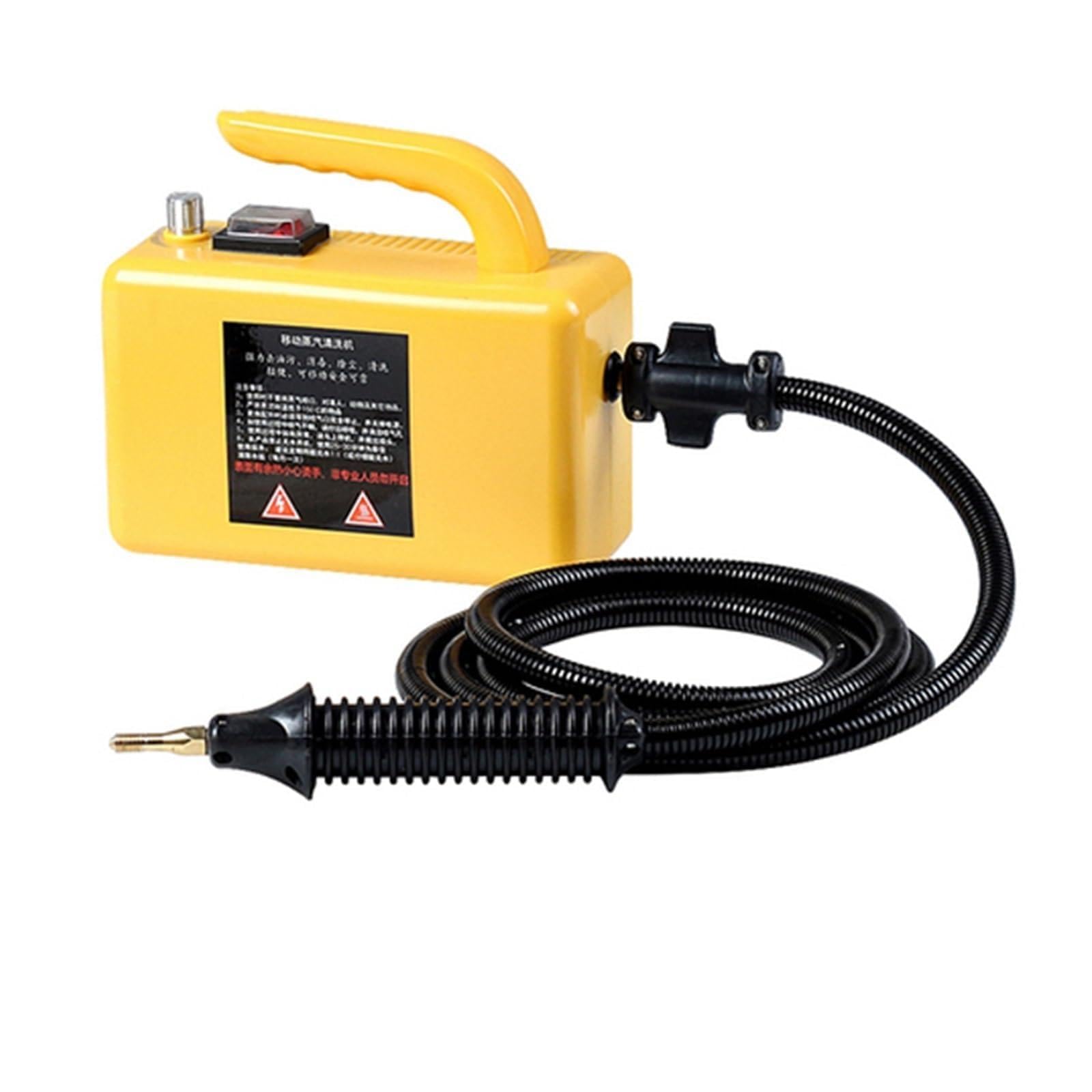 Limpiador a comercial for el hogar, 2600W, aire acondicionado, capó de cocina, limpiador a for coche, utilizado con limpieza alcalina,De múltiples fines(Yellow)