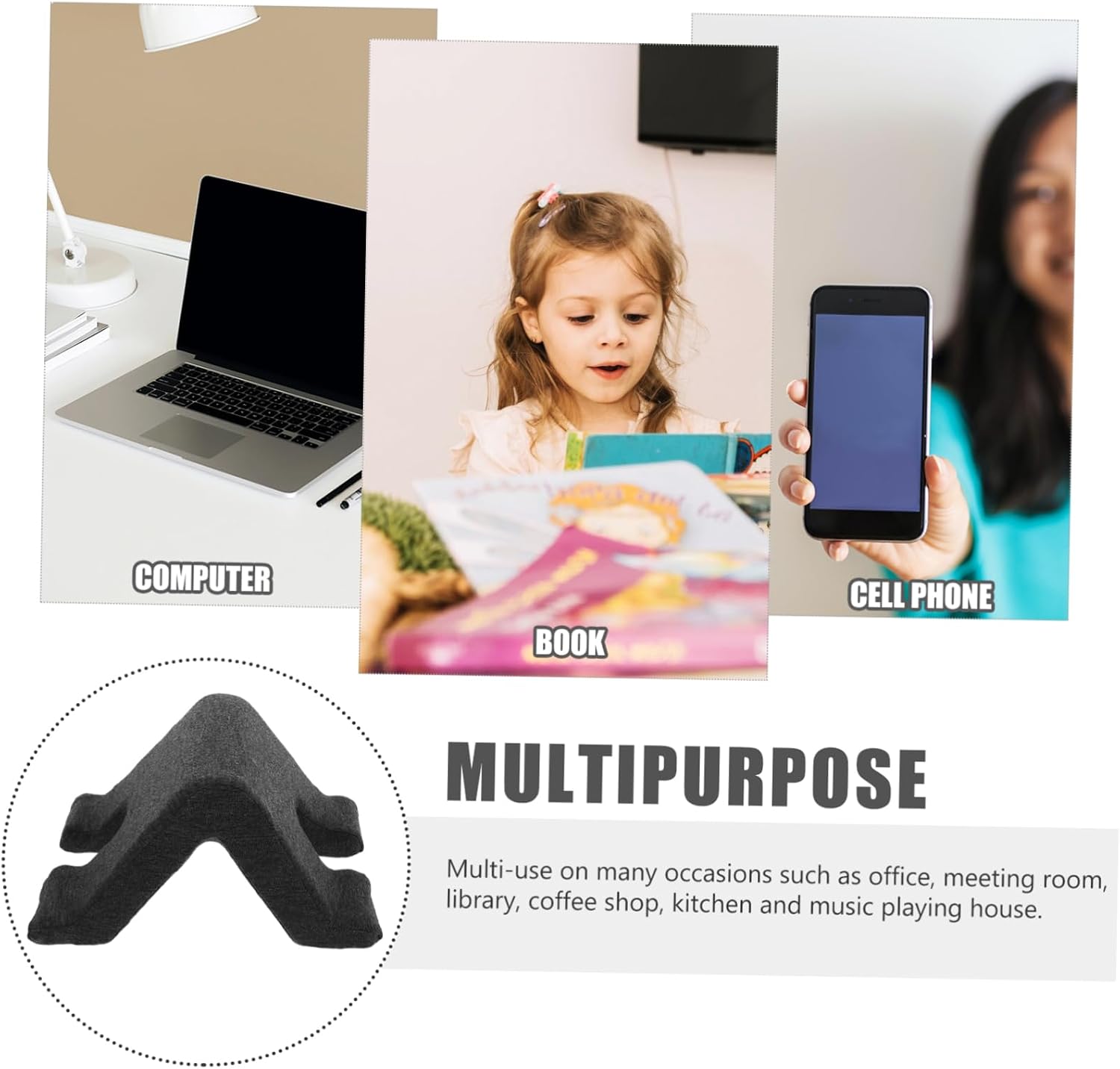NUOBESTY Tablet Reading Pillow Holder for Desk with Memory Foam Non Slip image 3