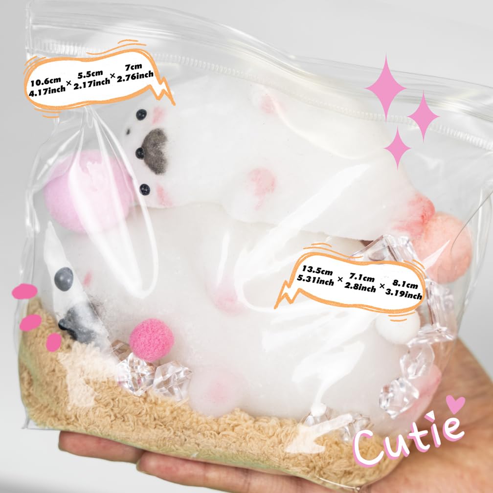Tier Squishy Bastelset Große Seehund Silikonform 15cm Flüssigsilikon Flockpulver