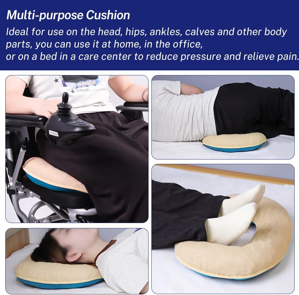 Butt Pillow - Donut Pillow, Tailbone Pain Relief Cushion, Bed Sore Cushions for Butt, Pressure Relief Seat Cushion, hemorrhoid, Office Chair, BBL Pillow, Provitalize for Women Hip Pain