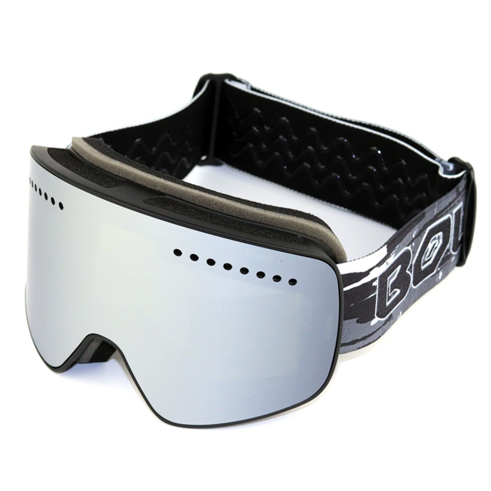 Gogle narciarskie Męskie Damskie - Snow/Snowboard Dwuwarstwowe Gogle - Anti Fog Sporty zimowe Gogle narciarskie,Silver