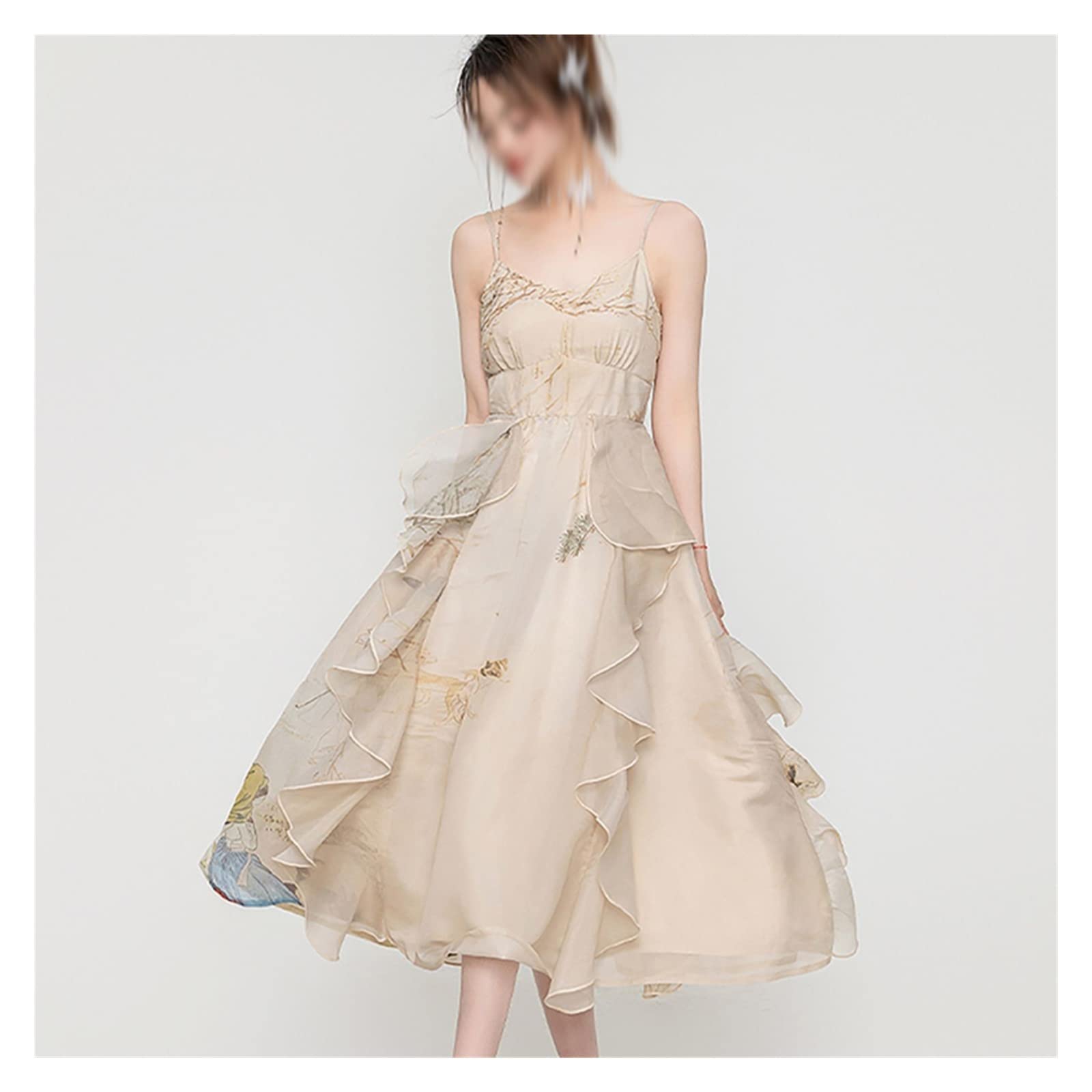 Amazon.co.jp: ygqzm チューブトップ フリルワンピース