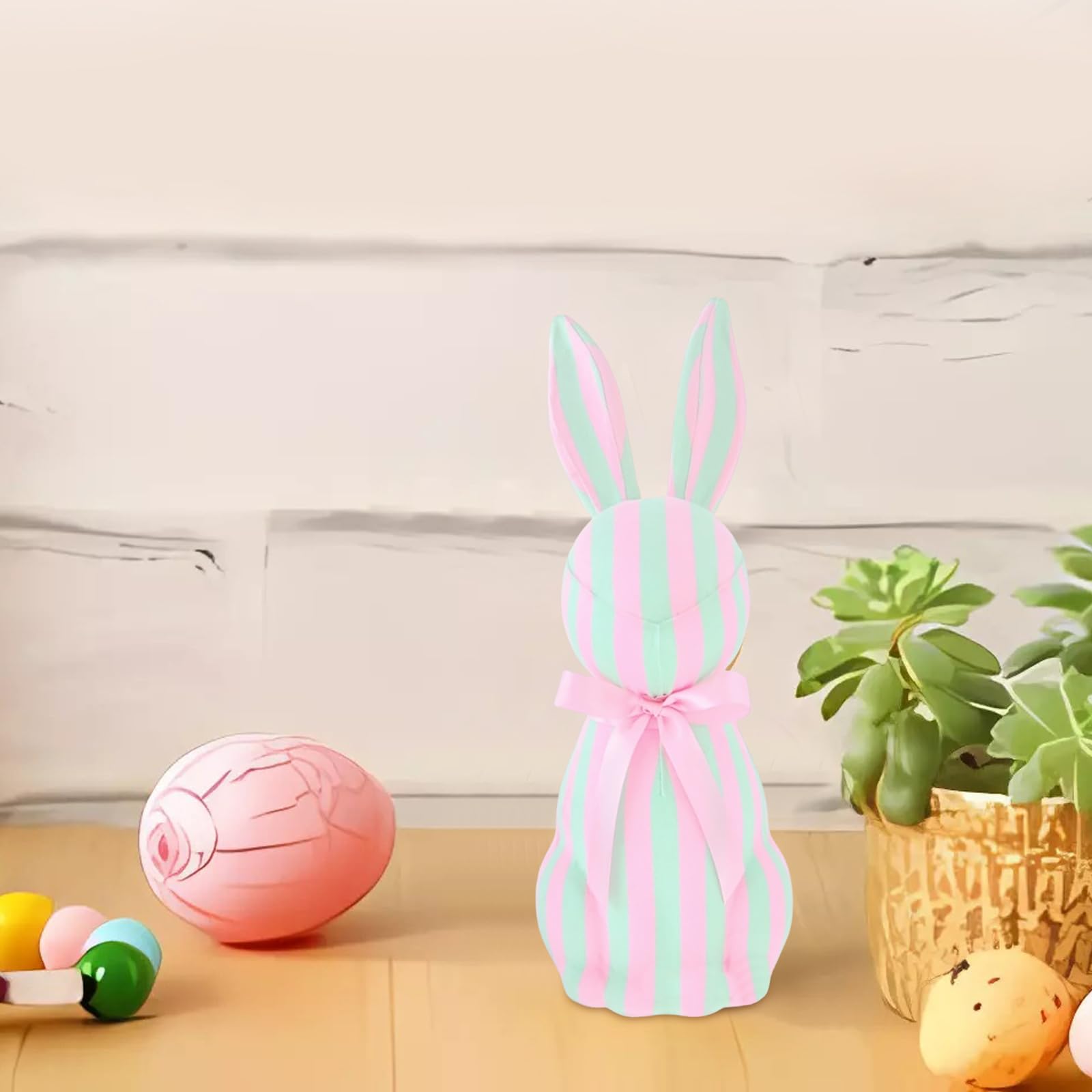 Decorazione da tavolo a forma di coniglio: selezione pasquale in resina da 20 cm Oggetti Scrivania (C, A)