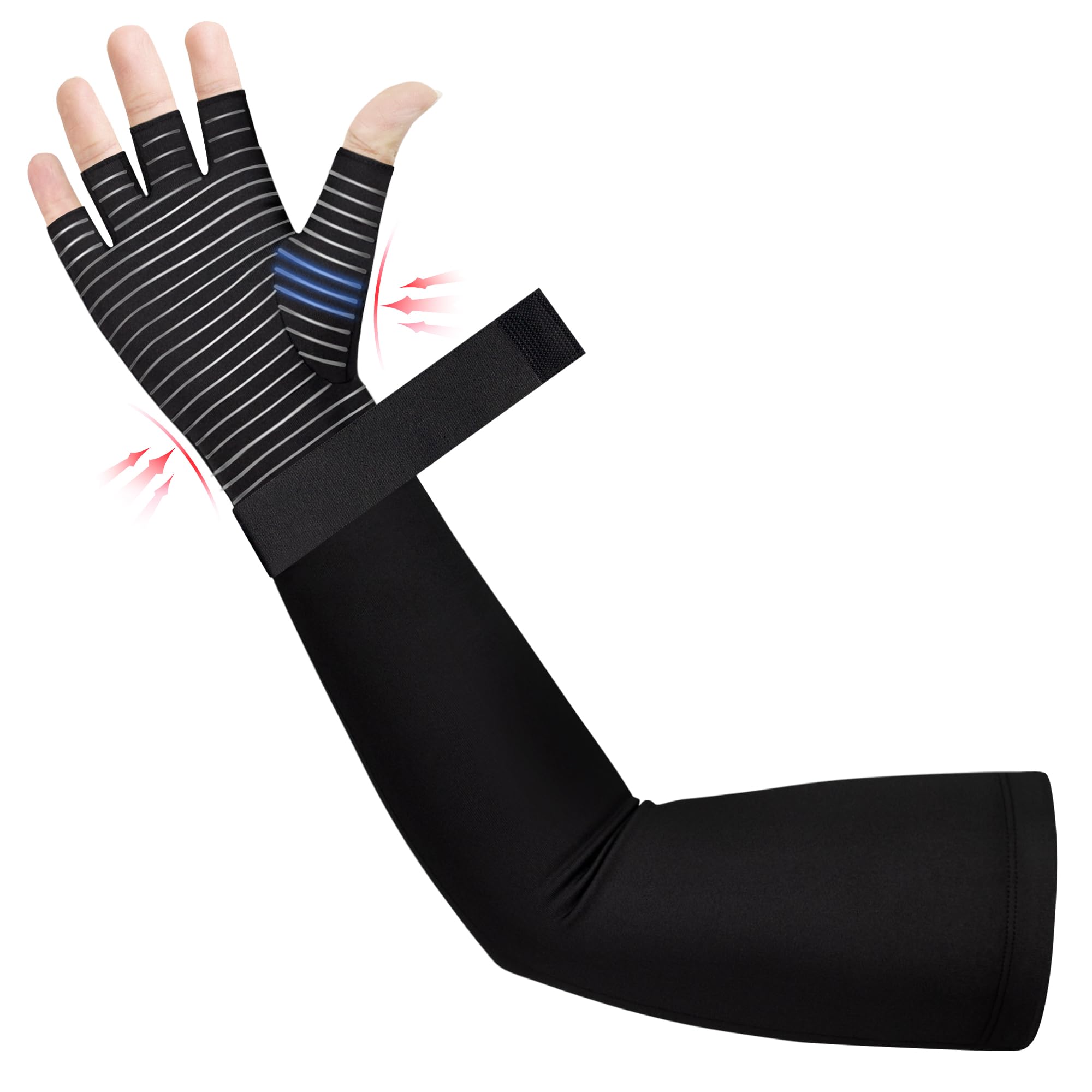 Amazon.com: Zuscot Copper Long Compression Arthritis Glove with