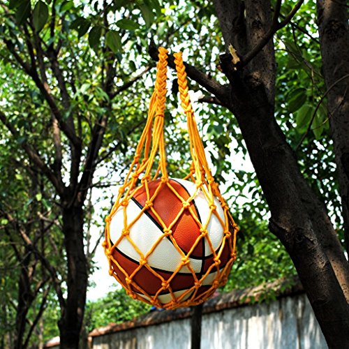 gazechimp Portador De Bola Do Saco Líquido Da Malha único Para Levar O Futebol Do Voleibol Do Basque