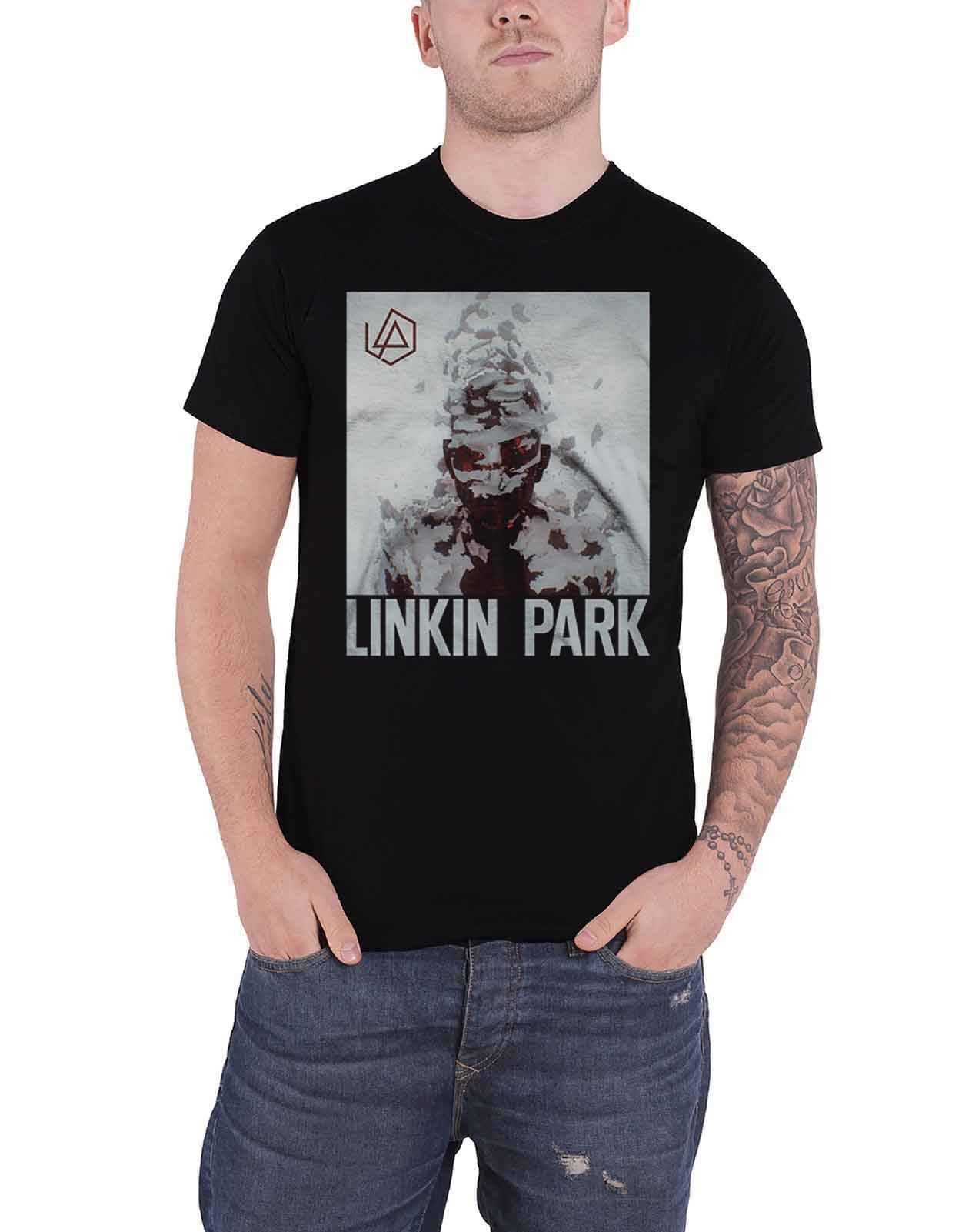 Linkin ParkT Shirt Living Things Band Logo Official Mens Black Size S