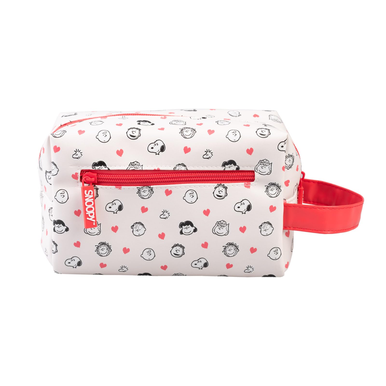 Grupo Erik Beauty Case Da Viaggio Snoopy Love - Beauty Case Donna da Viaggio Impermeabile con Chiusura a Zip | Organizer Trucchi Portabile - Snoopy Gadget: Regalo Amica (24 x 20 x 9 cm)