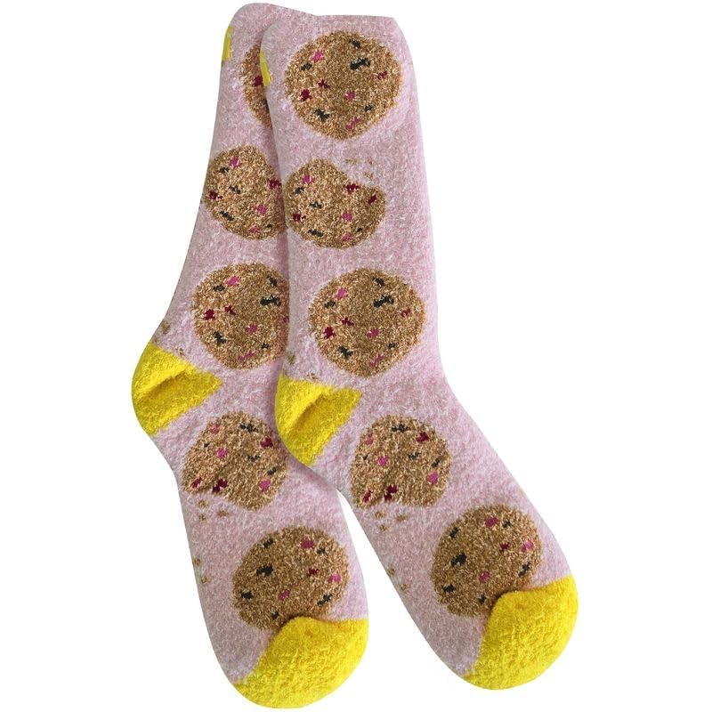 Image of World's Softest Cozy Collection Crew Socks - Smooth Multi Colors Cozy Socks - Knit Top Holiday Spirit Fashion Socks