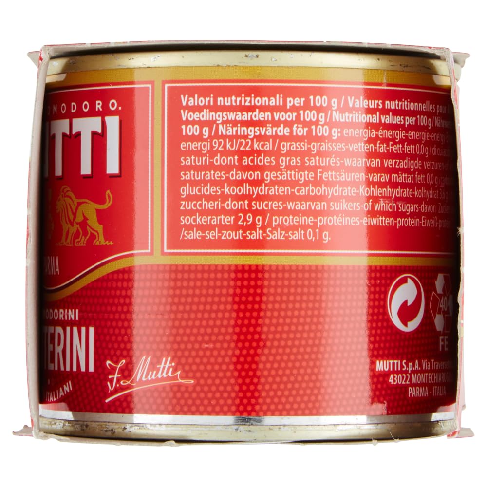 Italian Gourmet Pomodori Datterini Salsa Tomatensauce aus Italien 48 x 400g | Dolce e vellutata, ohne zugesetzte Konservierungsstoffe für schnelle, Gesamtnettogewicht 400 g + Kostenlos Polpa 400g