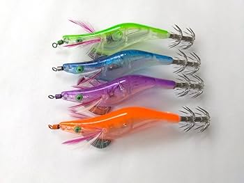 Amazon | エギ 水に入れると光る LED 4色セット 2.5号 12g 10.5