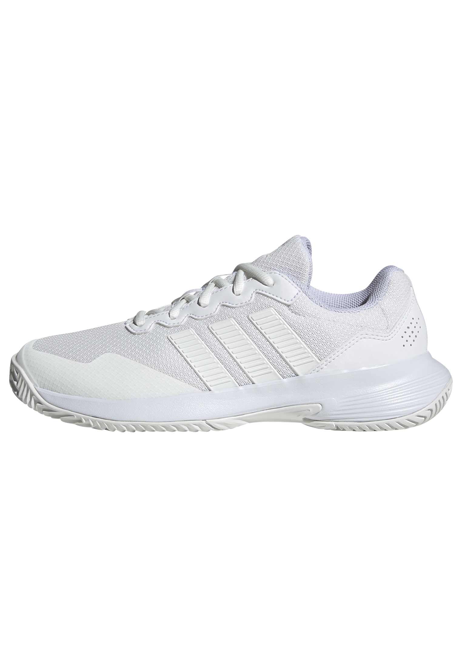 adidas Women's GAMECOURT 2 Tennis Shoes, FTWR White/FTWR White/FTWR White, 4 UK