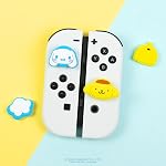 Hamee Hello Kitty et les poignées de pouce amis compatibles avec Nintendo Switch OLED/Switch Lite, Capuchons de couverture de manette de caractères – Pompempurine et Cinnamoroll Compatible avec Nintendo Switch OLED & Commutateur Lite, Grip doux de joystick antidérapant en silicone C