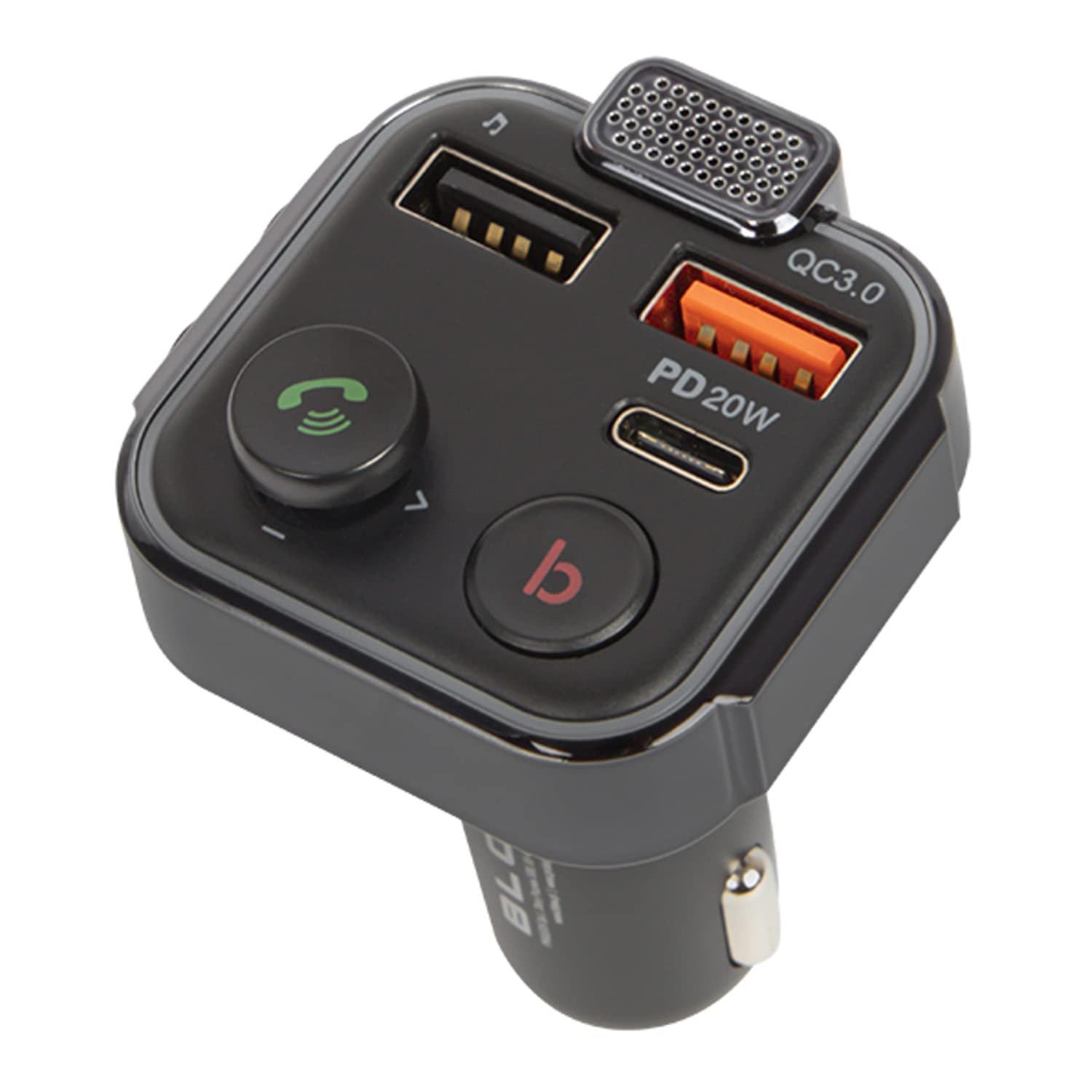 TRANSMITER BLUETOOTH Caricabatterie FM USB PD QC BASS