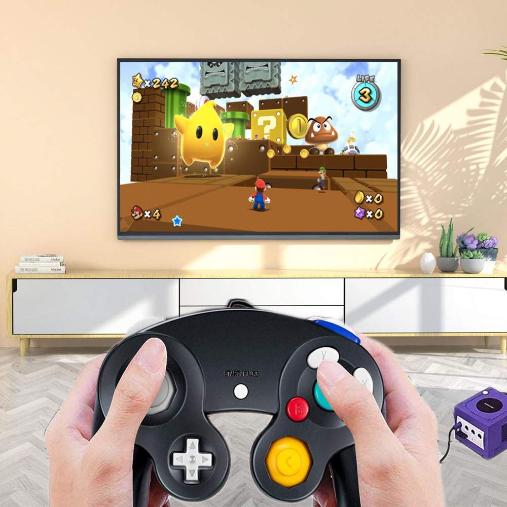 OSTENT Wired Shock Game Controller For Nintendo GameCube NGC Video Game Color Black Color Black&pid=ymi5ogyxot