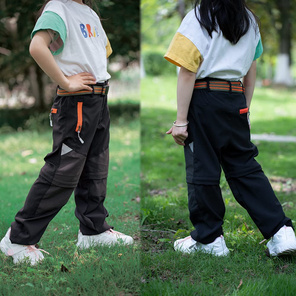 Daysskk 2-in-1 Zip Off Hose Kinder Jungen Mädchen Sommer Wanderhose Schnelltrocknend & Wasserdicht 110-160